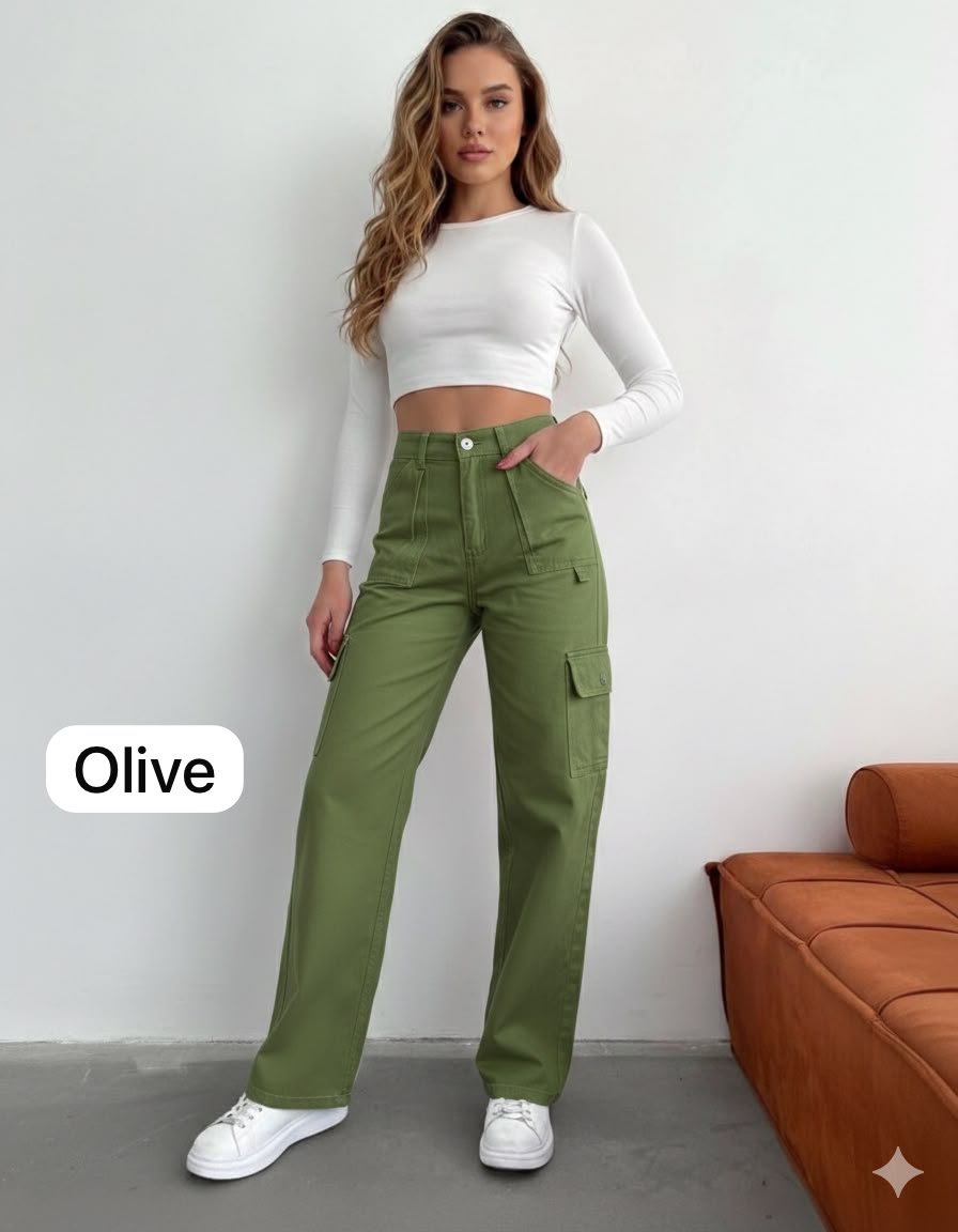 Ladies Cargo Pants.