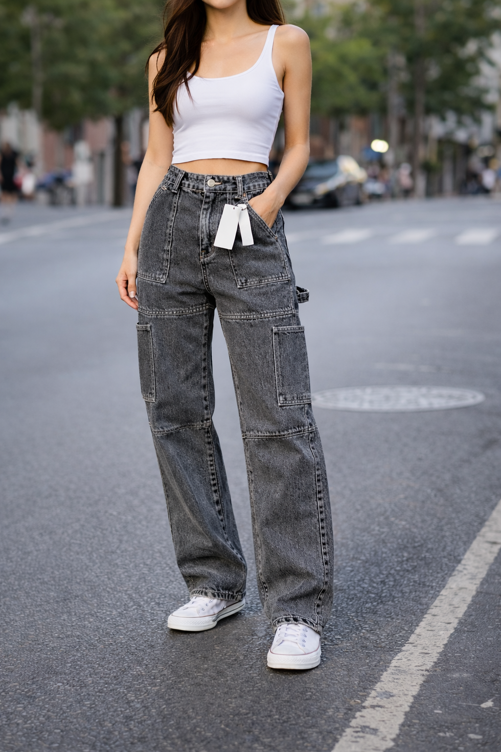 Ladies Semi Cargo pants.