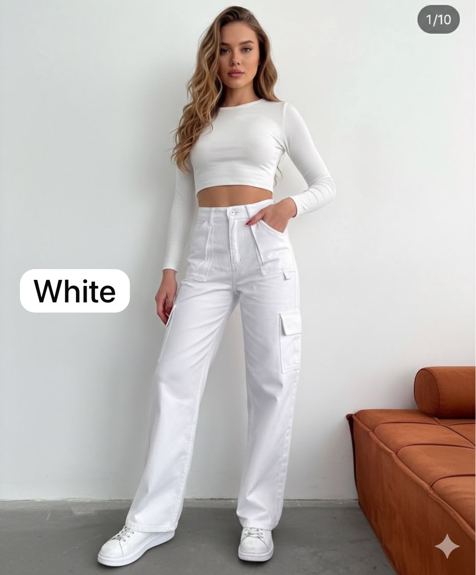 Ladies Cargo Pants.
