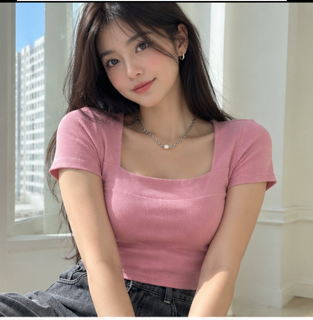 Premium Square Neck RIB Tops