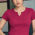Ladies Premium Crop Tops V Neck.